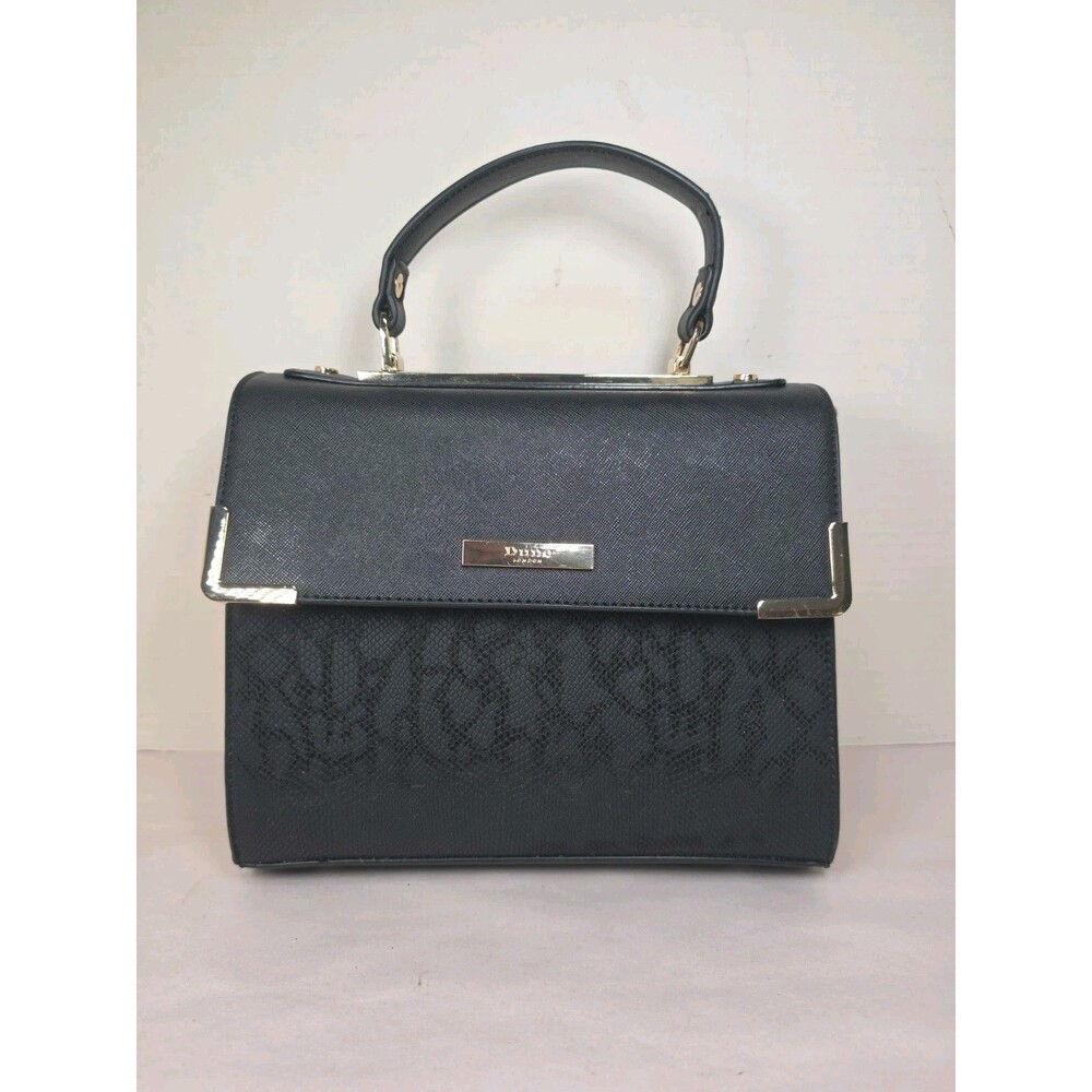 Dune London Satchel Hand Bag Black/ yellow